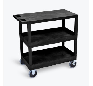 32" x 18" Cart - Two Tub/One Flat Shelves