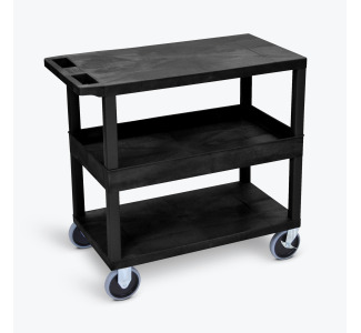 32" x 18" Cart - Two Flat/One Tub Shelves