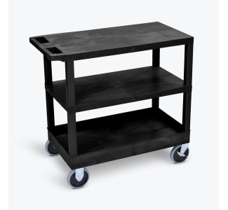 32" x 18" Cart - Two Flat/One Tub Shelves