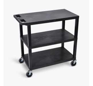 32" x 18" Cart - Three Flat Shelves