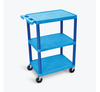 Utility Cart - 3 Shelves Structural Foam Plastic