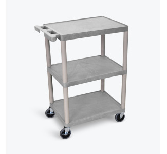 Utility Cart - 3 Shelves Structural Foam Plastic