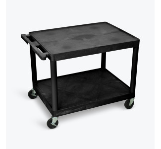 27"H AV Cart - Two Shelves