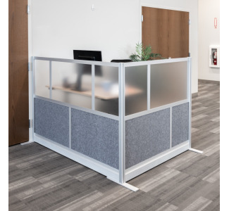 Modular Room Divider Wall System - 53" x 48" Add-On Wall