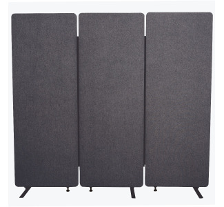 RECLAIM Acoustic Room Dividers - 3 Pack in Slate Gray