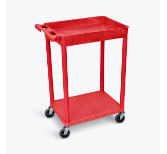 Top Tub and Bottom Flat Shelf Cart