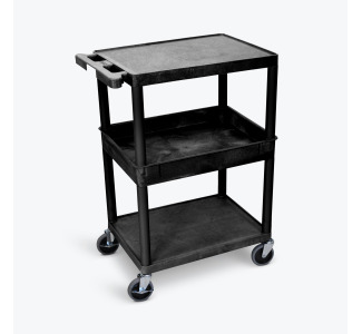 Flat Top/Bottom and Tub Middle Shelf Cart