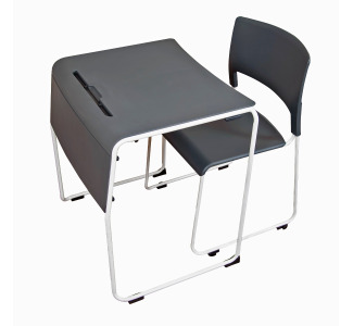 Lightweight Stackable Student Desk and Chair G- 4 Pack