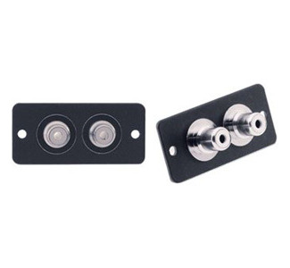 Kramer 2 Socket Coax Faceplate