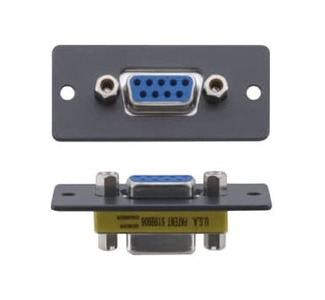 9-pin D-sub Wallplate Insert, White