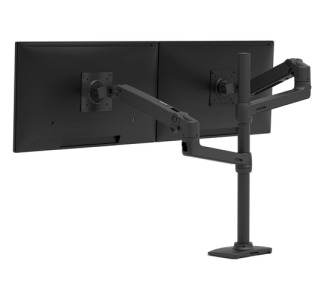 Ergotron Desk Mount for Monitor, Display, TV - Matte Black