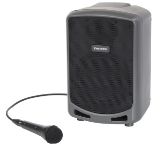 Samson Portable PA - 75 watts, 2-way, 6in. woofer, Bluetooth, 3-ch - SAXPEXPP