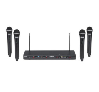Samson Stage 412 - Frequency-Agile, Quad-Channel Handheld VHF Wireless System - SWS412HH-E