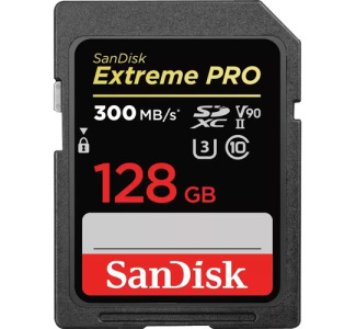 SanDisk Extreme PRO 128 GB Class 3/UHS-II (U3) V90 SDXC