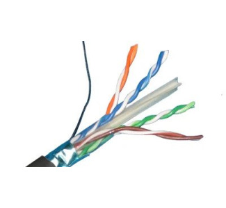 Liberty AV 24-4P-L6SH-BLKCAT6 Shlded Twisted-Pair 23AWG / Black