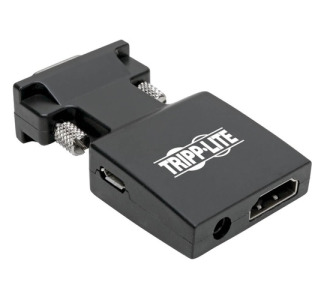 Tripp Lite HDMI to VGA Active Converter with Audio (F/M), 1920 x 1200 (1080p) @ 60 Hz