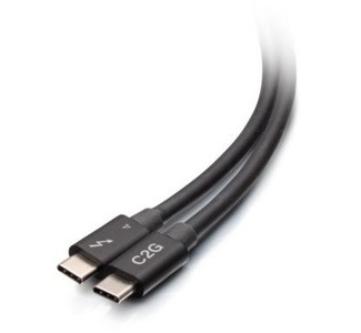C2G 2.5ft Thunderbolt 4 USB C Cable - USB C to USB C - 40Gbps - M/M