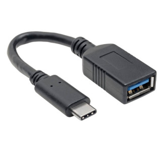 Tripp Lite USB C to USB Type-A Adapter Cable, M/F, 3.1, Gen 1, 5 Gbps, USB-IF, 6 in. - Thunderbolt 3 UCB Type C USB-C