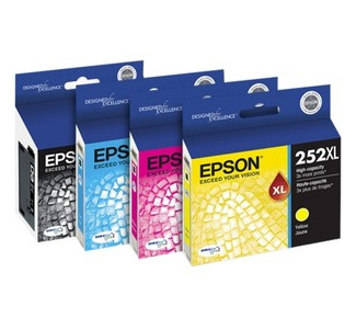 Epson DURABrite Ultra 252XL Original High/Standard Yield Inkjet Ink Cartridge - Combo Pack - Black, Cyan, Magenta, Yellow - 4 / Pack
