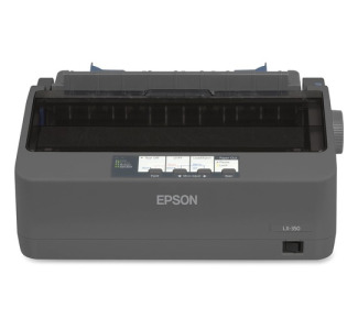 Epson LX-350 9-pin Dot Matrix Printer - Monochrome - Energy Star - Black