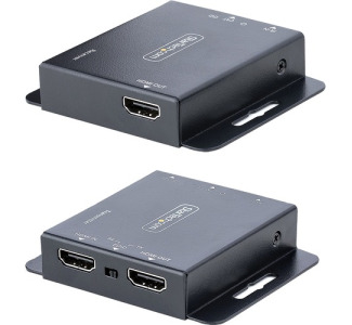 StarTech.com HDMI Extender over CAT6/CAT5, 4K 30Hz/130ft PoC HDMI over Ethernet Extender, HDMI Transmitter and Receiver kit, IR Extension