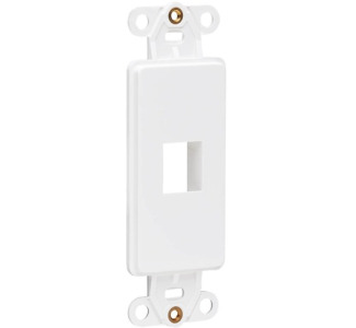 Tripp Lite Center Plate Insert Decora Vertical 1-Port for A/V VoIP Ethernet