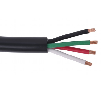 12/4 CL3 Direct Burial Cable, Black