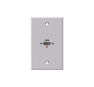 Single-gang HDMI Female Pass-thru Plate, Clear Anodized