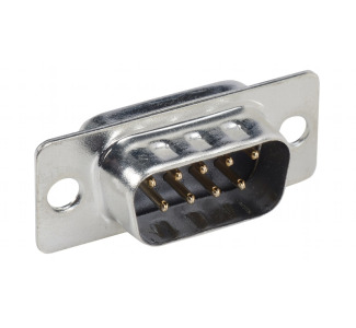 D-Sub 9-Pin Male Solder Jack, Nickel