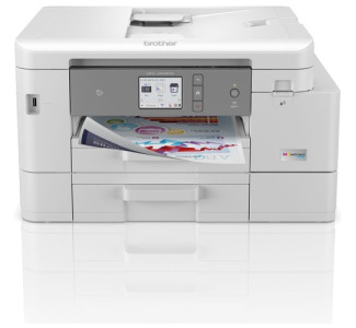 Brother INKvestment Tank MFC-J4535DW Inkjet Multifunction Printer-Color-Copier/Fax/Scanner-4800x1200 dpi Print-Automatic Duplex Print-30000 Pages-400 sheets Input-Color Flatbed Scanner-2400 dpi Optical Scan-Color Fax-Wireless LAN-Apple AirPrint