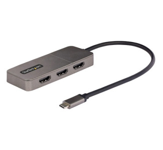 StarTech.com 3-Port USB-C MST Hub, Triple HDMI up to 4K 60Hz w/DP 1.4 Alt Mode & DSC, Multi-Monitor Adapter/Splitter, Windows Only