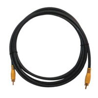 Kramer C-RVM/RVM-15 MOLDED RCA (MALE - MALE) COAX CABLE (15ft.)