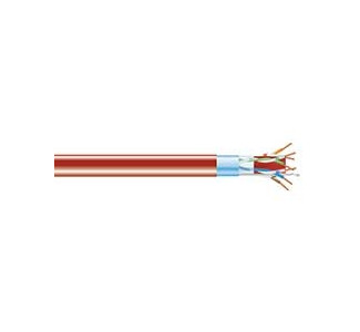 CAT6A 650-MHz Solid Bulk Cable F/UTP CMR PVC RD 1000FT Spool