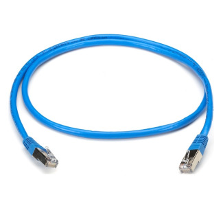 CAT5 100-MHz Snagless Solid Patch Cable S/FTP CMP Plenum BL 5FT