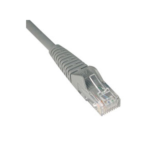 Cat6 Gigabit Snagless Molded Patch Cable (RJ45 M/M) - Gray, 7-ft.
