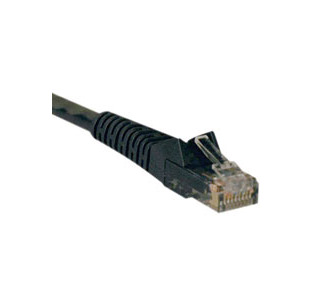 Cat6 Gigabit Snagless Molded Patch Cable (RJ45 M/M) - Black, 7-ft.