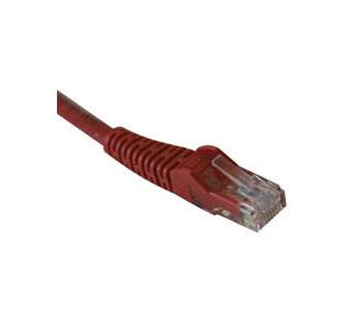 Cat6 Gigabit Snagless Molded Patch Cable (RJ45 M/M) - Red, 2-ft.