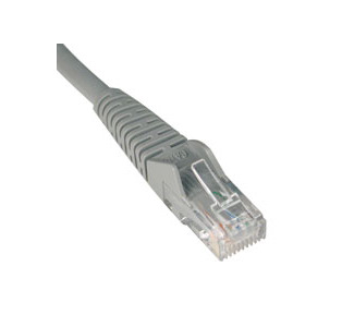 Cat6 Gigabit Snagless Molded Patch Cable (RJ45 M/M) - Gray, 6-ft.