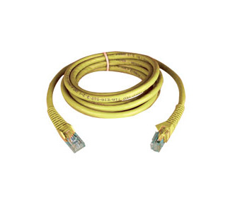 Cat6 Gigabit Snagless Molded Patch Cable (RJ45 M/M) - Yellow, 2-ft.