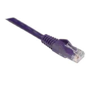 Cat6 Gigabit Snagless Molded Patch Cable (RJ45 M/M) - Purple, 7-ft.