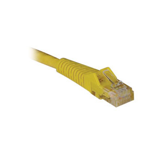 Cat6 Gigabit Snagless Molded Patch Cable (RJ45 M/M) - Yellow, 6-ft.