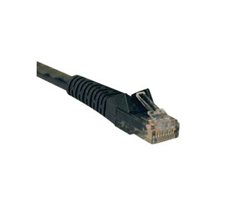 Cat6 Gigabit Snagless Molded Patch Cable (RJ45 M/M) - Black, 100-ft.