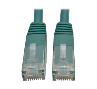 Premium Cat5/5e/6 Gigabit Molded Patch Cable, 24 AWG, 550 MHz/1 Gbps (RJ45 M/M), Green, 5 ft.