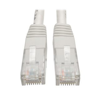 Premium Cat5/5e/6 Gigabit Molded Patch Cable, 24 AWG, 550 MHz/1 Gbps (RJ45 M/M), White, 5 ft.