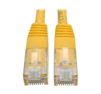 Premium Cat5/5e/6 Gigabit Molded Patch Cable, 24 AWG, 550 MHz/1 Gbps (RJ45 M/M), Yellow, 2 ft.