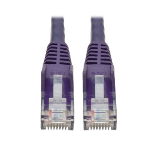 Cat6 Gigabit Snagless Molded UTP Patch Cable (RJ45 M/M), Purple, 15 ft.