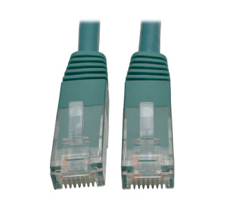 Premium Cat5/5e/6 Gigabit Molded Patch Cable, 24 AWG, 550 MHz/1 Gbps (RJ45 M/M), Green, 20 ft.
