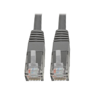 Premium Cat5/5e/6 Gigabit Molded Patch Cable, 24 AWG, 550 MHz/1 Gbps (RJ45 M/M), Gray, 5 ft.