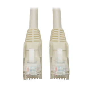 Premium Cat6 Gigabit Snagless Molded UTP Patch Cable, 24 AWG, 550 MHz/1 Gbps (RJ45 M/M), White, 4 ft.