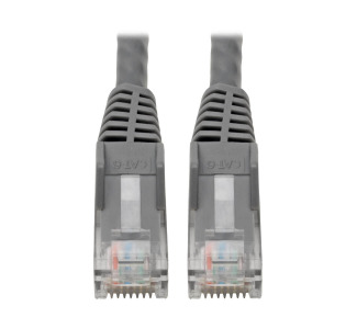 Premium Cat6 Gigabit Snagless Molded UTP Patch Cable, 24 AWG, 550 MHz/1 Gbps (RJ45 M/M), Gray, 6 in.